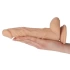 Long Stocky Flesh flexible silicone vacuum base dildo [5]