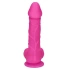 Flexible realistic dildo made of 100% silicone Berry Pink [1]