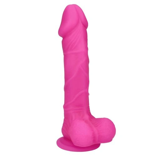 Flexible realistic dildo made of 100% silicone Berry Pink [2]