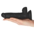 Flexible 100% silicone Rod Large Black dildo [5]