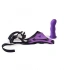 Strapon belt with embossed Active purple dildo [2]