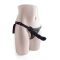 Strap-on belt with embossed dildo Active black