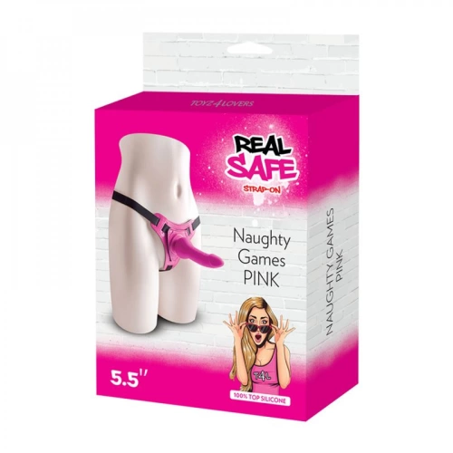 T4L Pink Silicone Dildo Strapon Penis Belt [6]