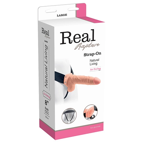 Real Rapture 8" Hole Unisex Strap-on Penis Belt [4]