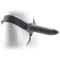 Real Rapture 8" Hole Vibrating Penis Belt Black