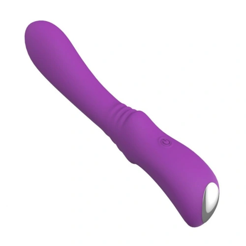 Convex purple silicone rechargeable vibrator [2]