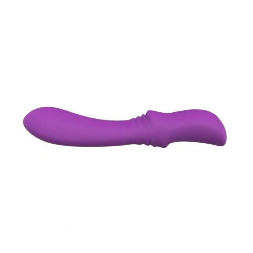 Convex purple silicone rechargeable vibrator [3]