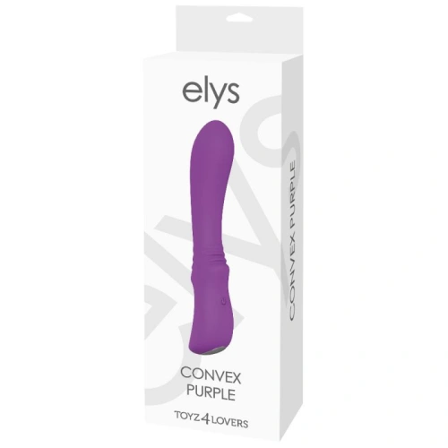 Convex purple silicone rechargeable vibrator [4]