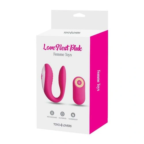 Vibrator for couples with wireless remote control T4L pink [7]