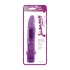 Dazzly realistic thin jelly vibrator purple 7" [1]