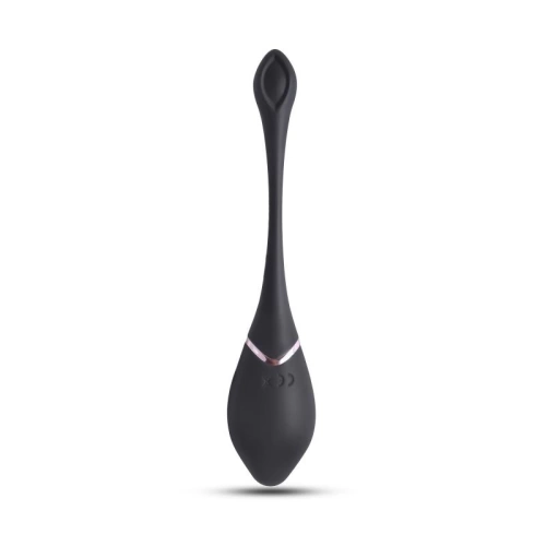Rechargeable Silicone Vibro Egg with Wireless Remote Black [1]