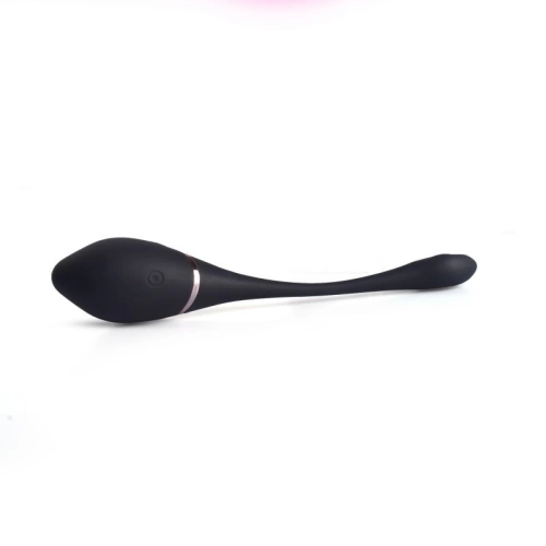Rechargeable Silicone Vibro Egg with Wireless Remote Black [3]