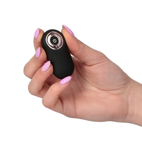 Rechargeable Silicone Vibro Egg with Wireless Remote Black [5]