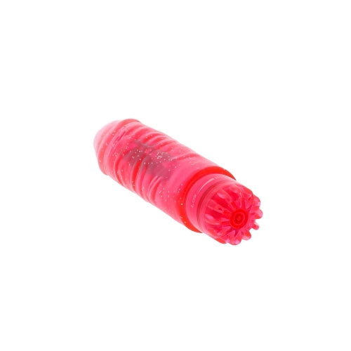 Small jelly vibrator Gleamy Glitter pink [4]