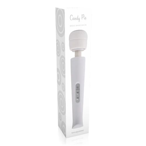 Powerful rechargeable massager Candy Pie Wand white [4]