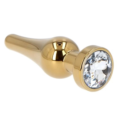 Ace Of Spades crystal metal butt plug gold