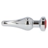Butt plug with red crystal Ace Of Spades silver [2]