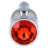 Butt plug with red crystal Ace Of Spades silver [6]