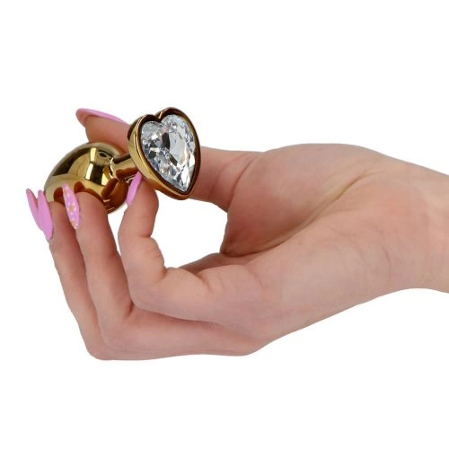 Small anal jewel in gold with Golden Dream crystal [1]