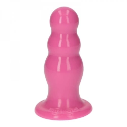Veronica color Large anal dilator with vacuum base Olmo pink