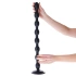 Long anal rosary Monolite Taranaki 52 cm. Black