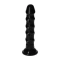 Veronica color Small embossed anal dildo with vacuum base Ugo black