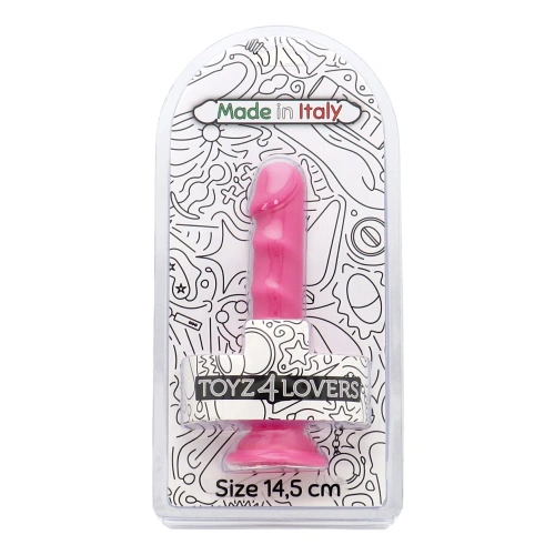Veronica color Small embossed anal dildo with vacuum base Ugo pink [7]