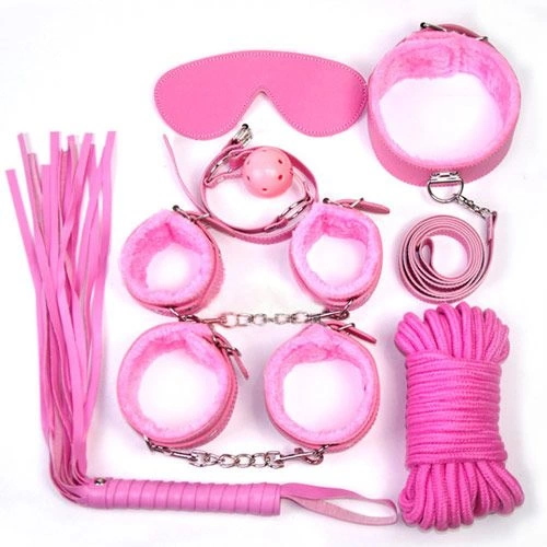 Bondage set of 7 pieces Bondage Art pink
