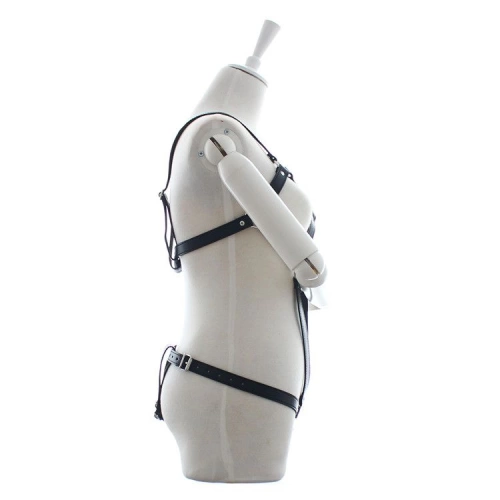 Bondage bodysuit Penitence Mood eco leather [2]