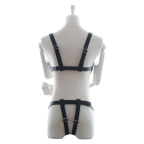 Bondage bodysuit Penitence Mood eco leather [4]