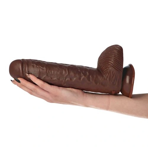 Ju - Color - Italian Cock Bruto Large Realistic Testicle Dildo 12 [5]