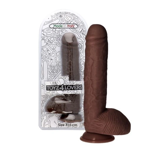 Ju - Color - Italian Cock Bruto Large Realistic Testicle Dildo 12 [6]