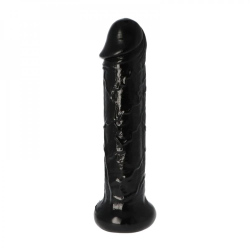 Large Ercole 11” Vacuum Base Realistic Dildo Black [4]