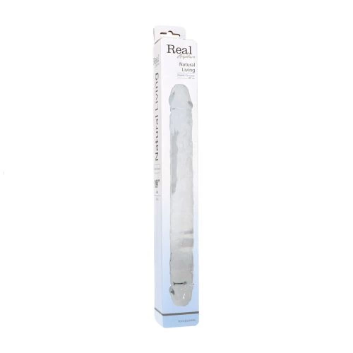 Large double jelly dildo Natural Living 38 cm. [3]