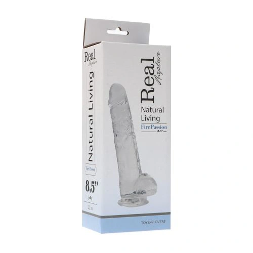 Realistic Jelly Dildo Fire Passion 8.5" Clear [3]