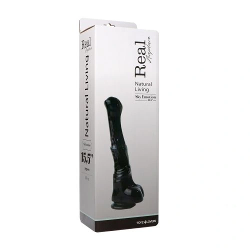 Black Pegasus Large Horse Dildo 15.5" Black [3]