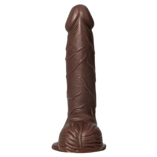 Ju - Color - Realistic dildo with vacuum base Natural Living 7.5 brown [2]