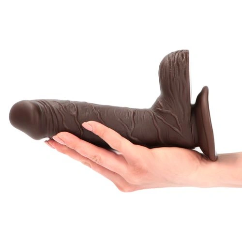 Ju - Color - Realistic dildo with vacuum base Natural Living 7.5 brown [5]