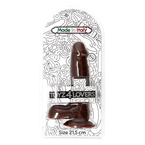 Ju - Color - Realistic dildo with vacuum base Natural Living 7.5 brown [7]