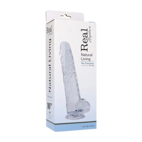 Sky Emotion 10" Flexible Testicle Jelly Dildo [3]
