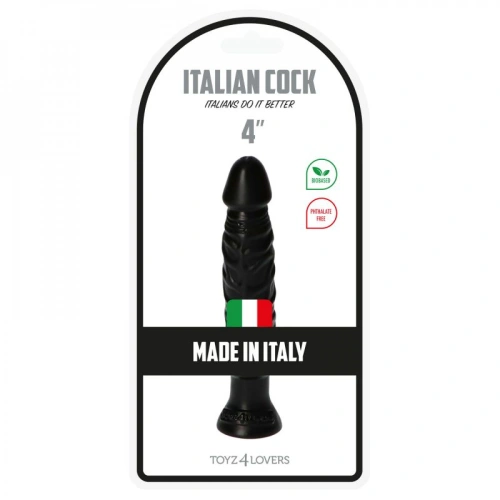 Dilyana - Small realistic dildo Teo 4" black [7]