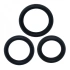 Nina - Set of 3 wide silicone penis rings Timeless 0801 black [1]