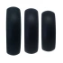 Nina - Set of 3 wide silicone penis rings Timeless 0801 black [2]