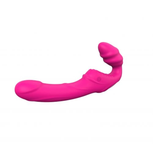 Love Gun strap-on rechargeable vibrating dildo with wireless remote [2]