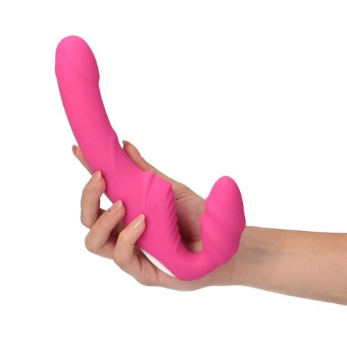 Love Gun strap-on rechargeable vibrating dildo with wireless remote [5]