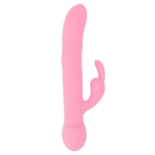 Funny Madness Rechargeable Silicone Rabbit Vibrator with Rotating Beads [1]