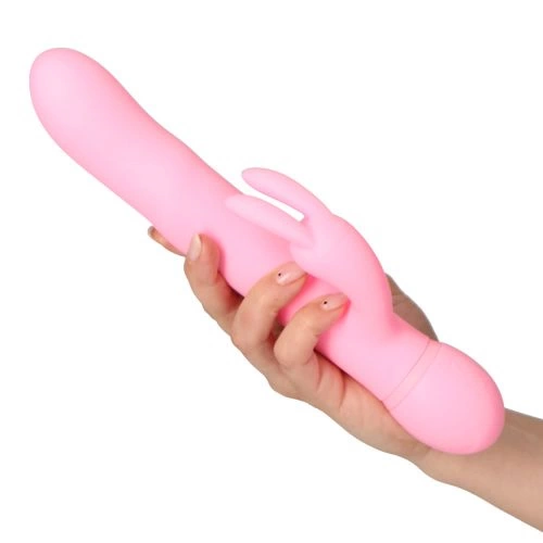 Funny Madness Rechargeable Silicone Rabbit Vibrator with Rotating Beads [4]