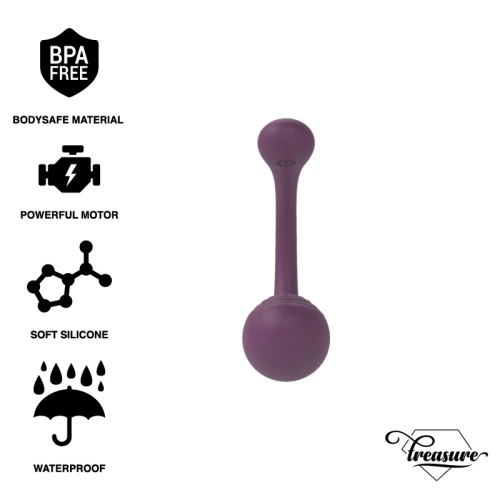 Nina - Treasure Merlin Remote Control Rechargeable Vibro Egg Purple [6]
