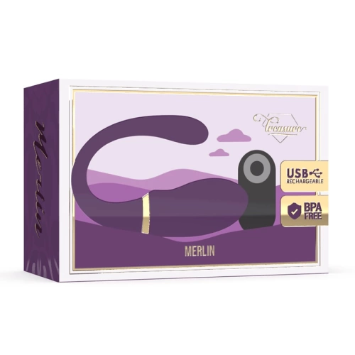 Nina - Treasure Merlin Remote Control Rechargeable Vibro Egg Purple [7]