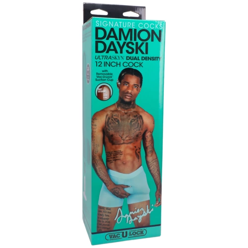 Nina - Doc Johnson Damion Dayski Double Layer Vac-U-Lock Realistic Dildo 12